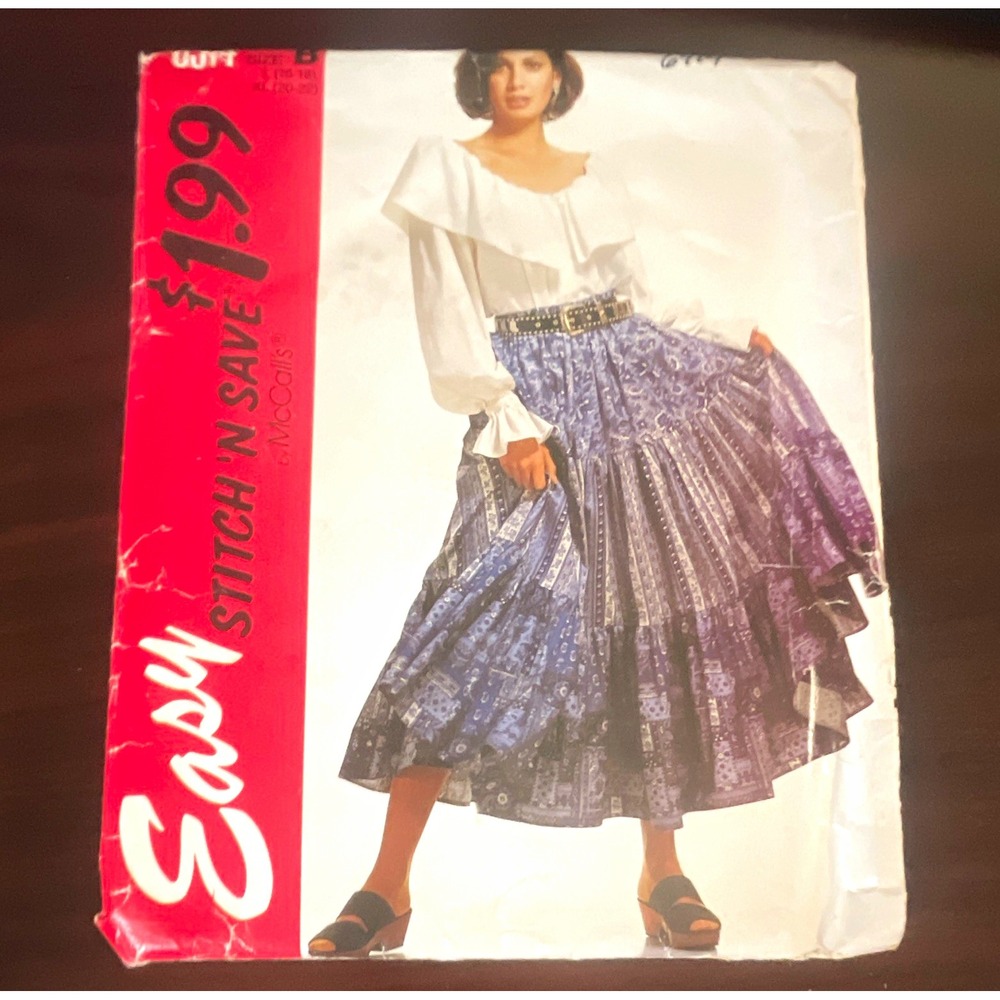McCall's Stitch 'N Save 6914 Women Blouse Skirt Sewing Pattern Size L-XL 16-22